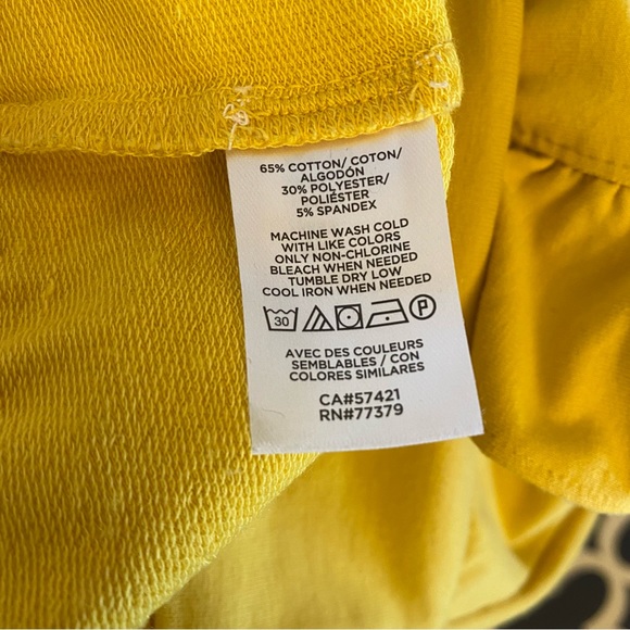 Women’s Ann Taylor Mustard/Yellow Ruffle Sweatshirt sz XS [g86] - Picture 5 of 7
